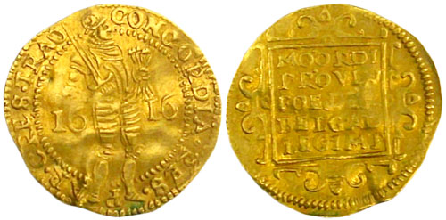 Utrecht 1616 ducat (source: The Christoph B. Collection)