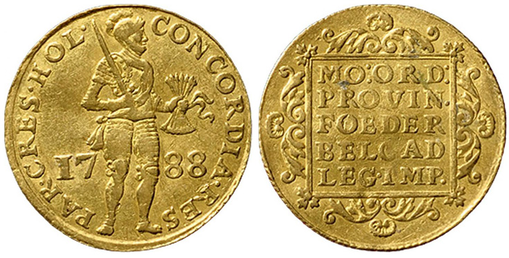 1788 Holland gold ducat